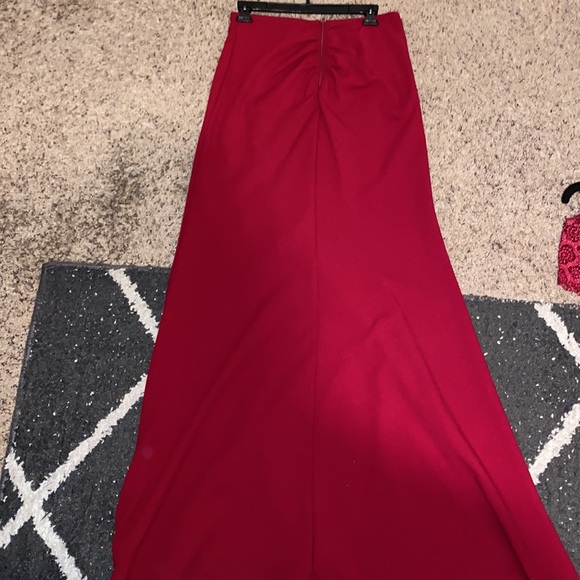 Red Prom Dress (two piece) - Picture 6 of 8